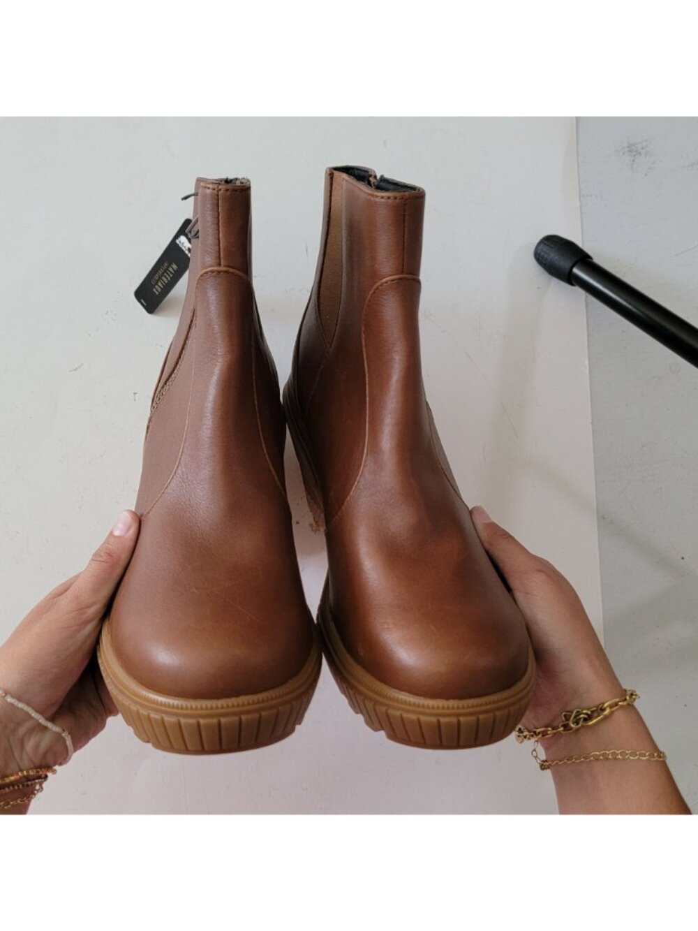 NEW Sorel Ona Ave Zip Wedge Boots Leather Gorpcore Outdoors City Womens 9.5 - Picture 6 of 10